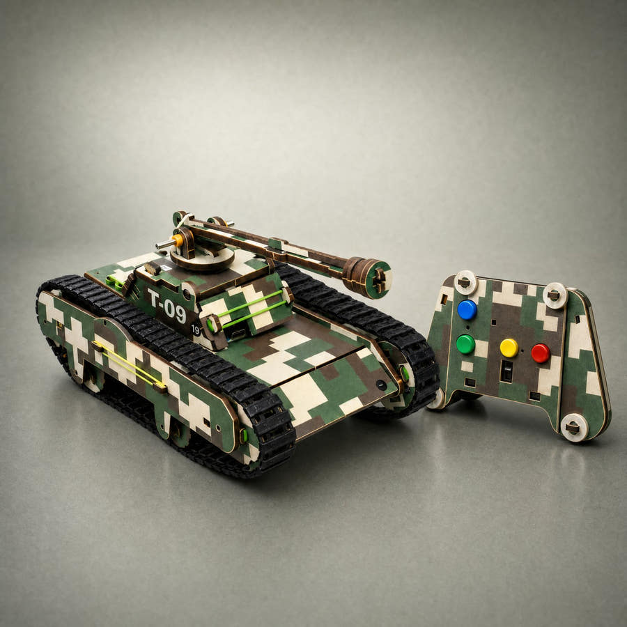 The Tank and its controller, built