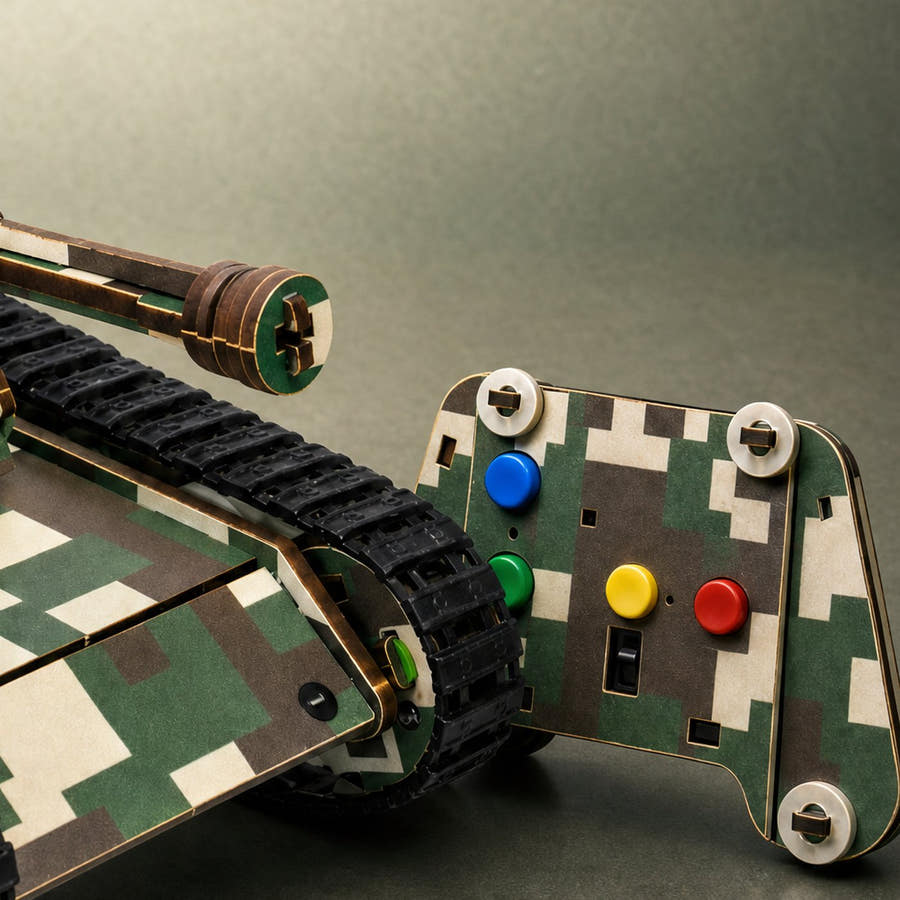 The Tank’s track and its controller, close
